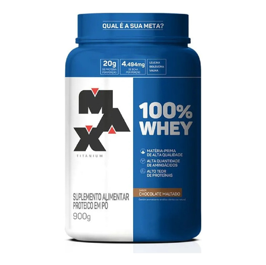 Whey 100% Concentrado 900g Max Titanium
