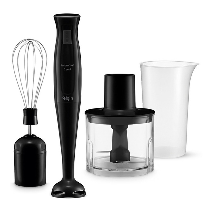 Mixer Turbo Chef 3 Em 1 200w Triturador E Fuet Elgin Cor Preto
