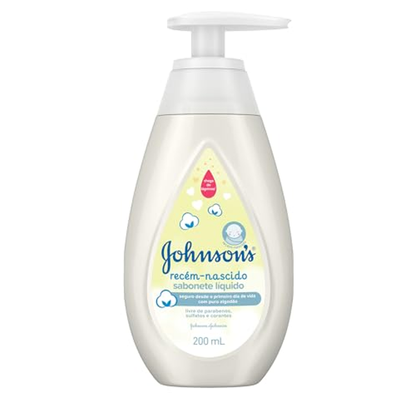 Johnson's Baby Sabonete Líquido Recém Nascido, 200ml