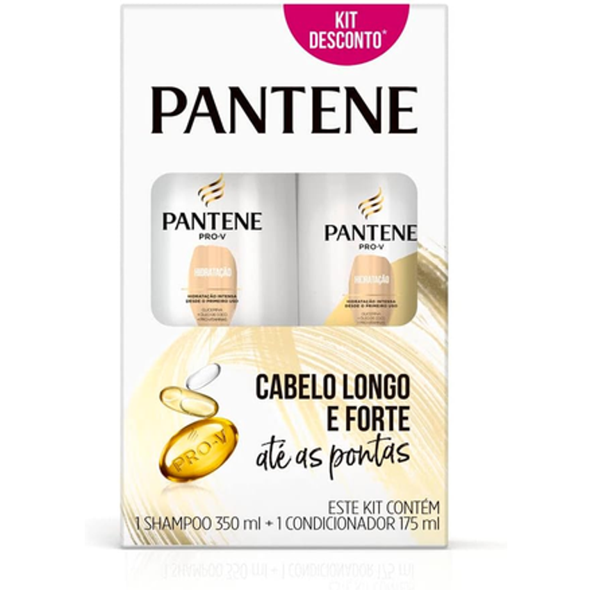 Kit Pantene Hidratação Shampoo 350ml + Condicionador