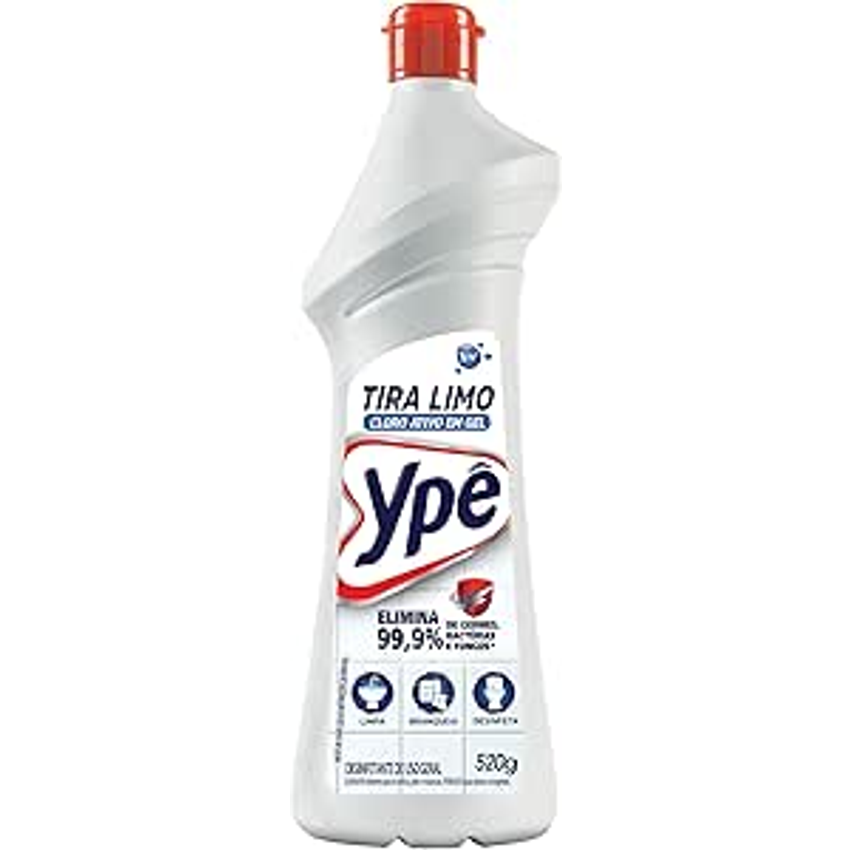 Ypê Tira Limo Premium com Cloro Ativo para Banheiro 520g