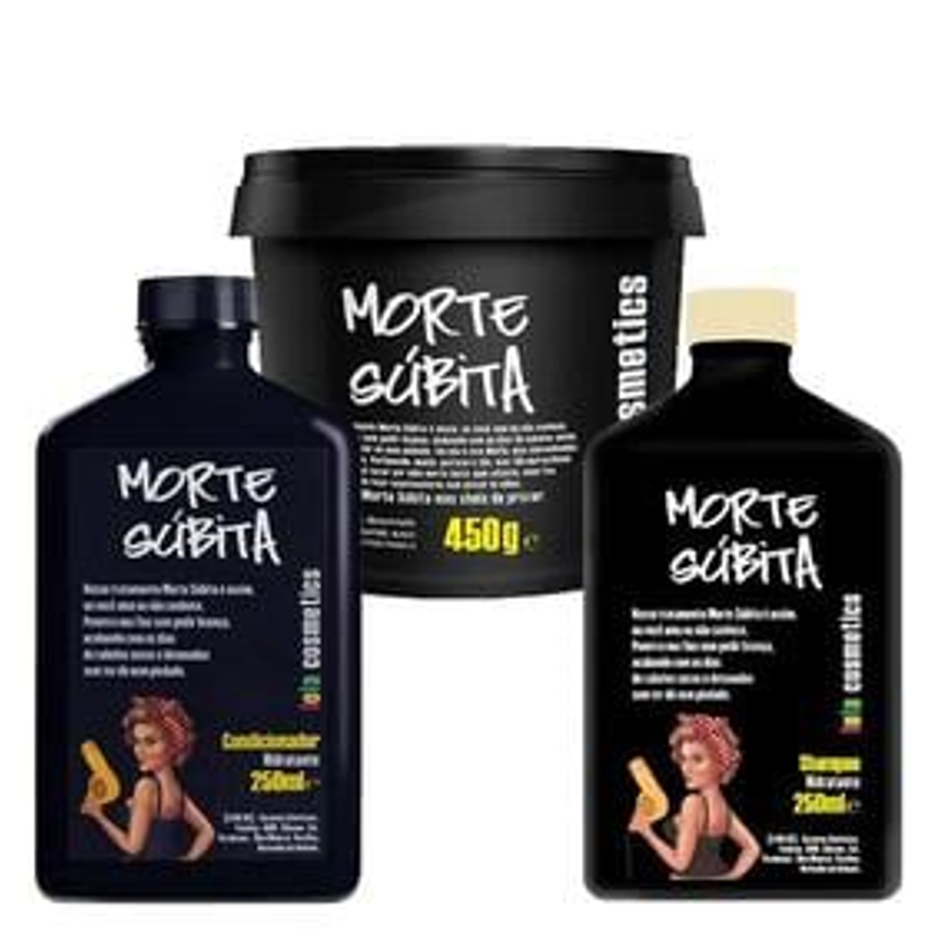 Kit Shampoo + Condicionador + Máscara Capilar Lola Cosmetics Morte Súbita - Lola From Rio