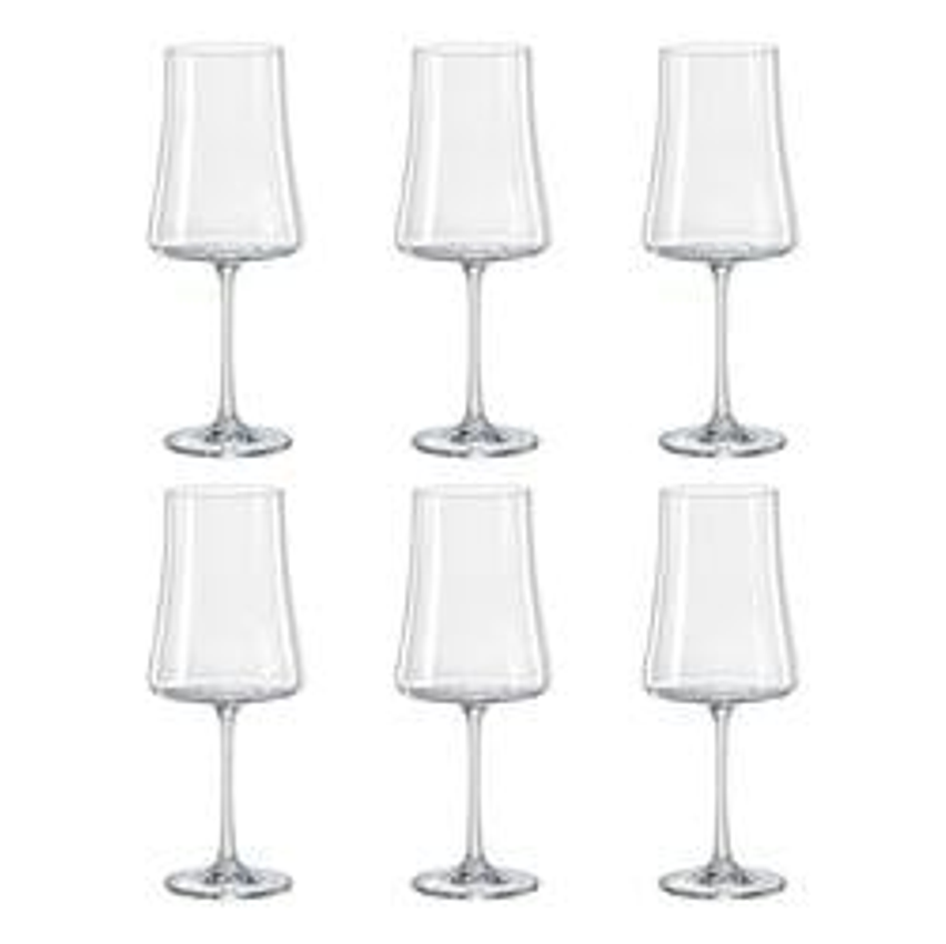 6 Taças Cristal Titanium Vinho Tinto 560ml Bohemia