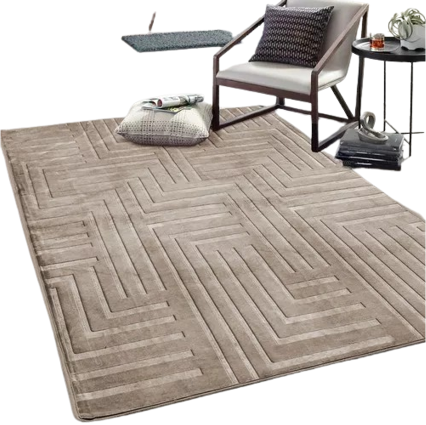 Tapete Para Sala Quarto Antiderrapante 2,00 X 1,40 Aveludado