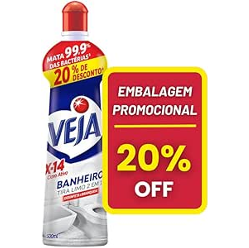 Tira Limo Veja Banheiro X14 500ml Oferta
