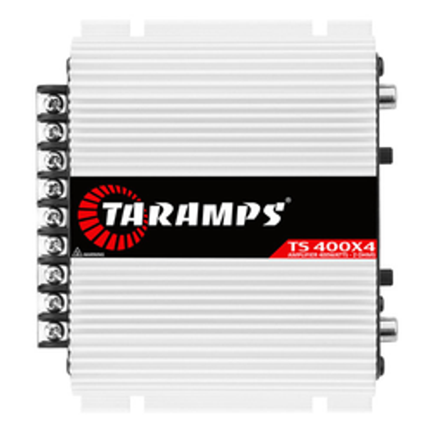 Modulo Taramps Ts400x4 Amplificador Som Automotivo 400w 2 Ohms Digital 400rms 4 Canais Entrada Rca Potencia Carro Moto Caminhonete Picapes SUV T400 Ts 400 Watts Estereo, Sub, Falante, Drivers, Tweters