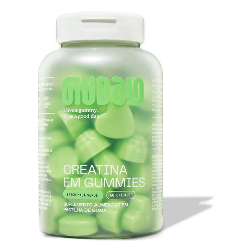Guday Creatina Gummy Sabor Maçã Verde 60 Doses - Manu Cit