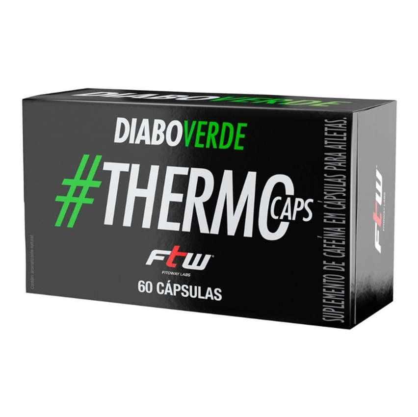 Termogenico Thermocaps 200mg 60caps Ftw - Diabo Verde