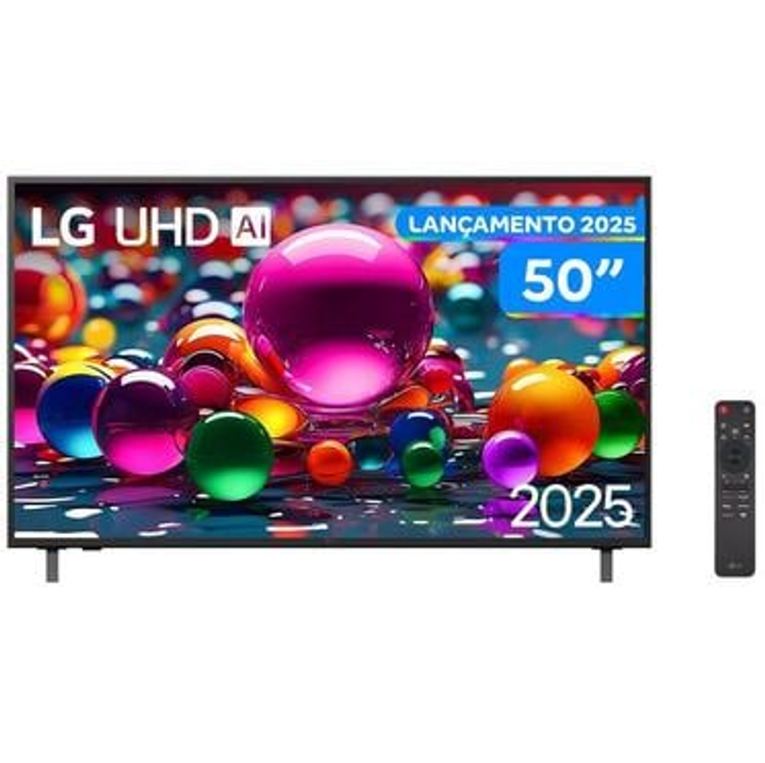Smart TV 50" LG 4K Ultra HD 50UA8550PSA webOS 25 AI Processor 4K Gen8 com Alexa 3 HDMI