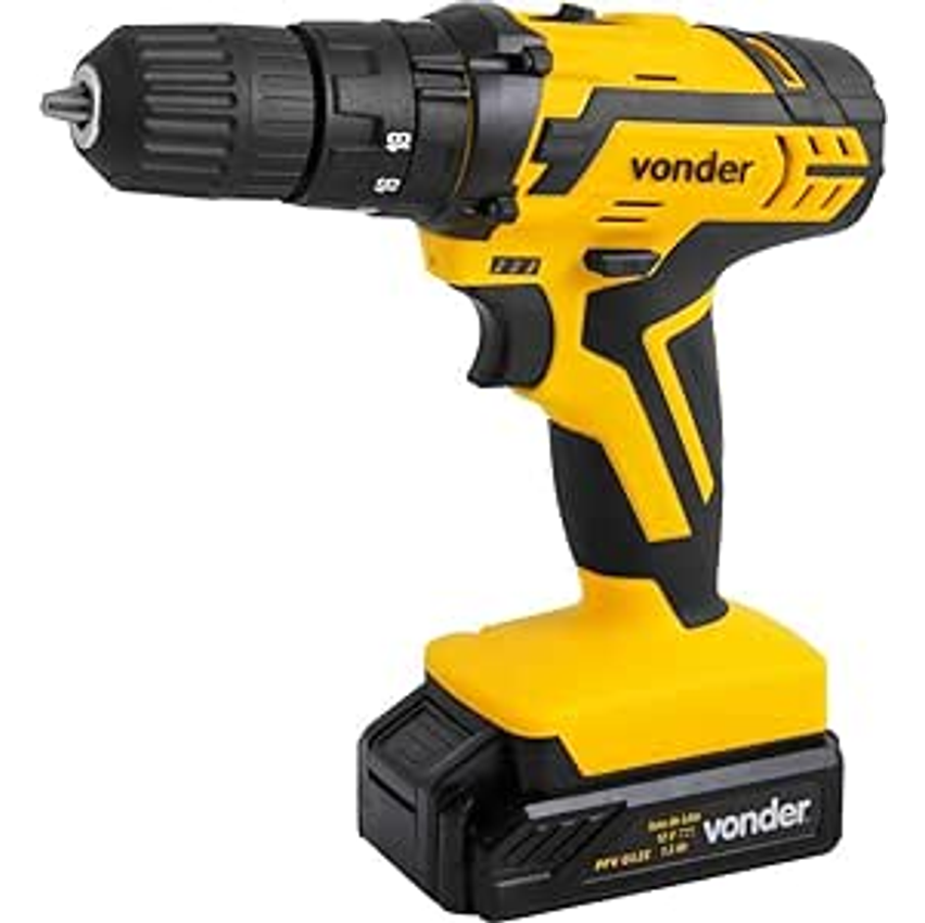 Vonder Parafusadeira E Furadeira 12v 3/8 Pfv012i Com Impacto Bivolt