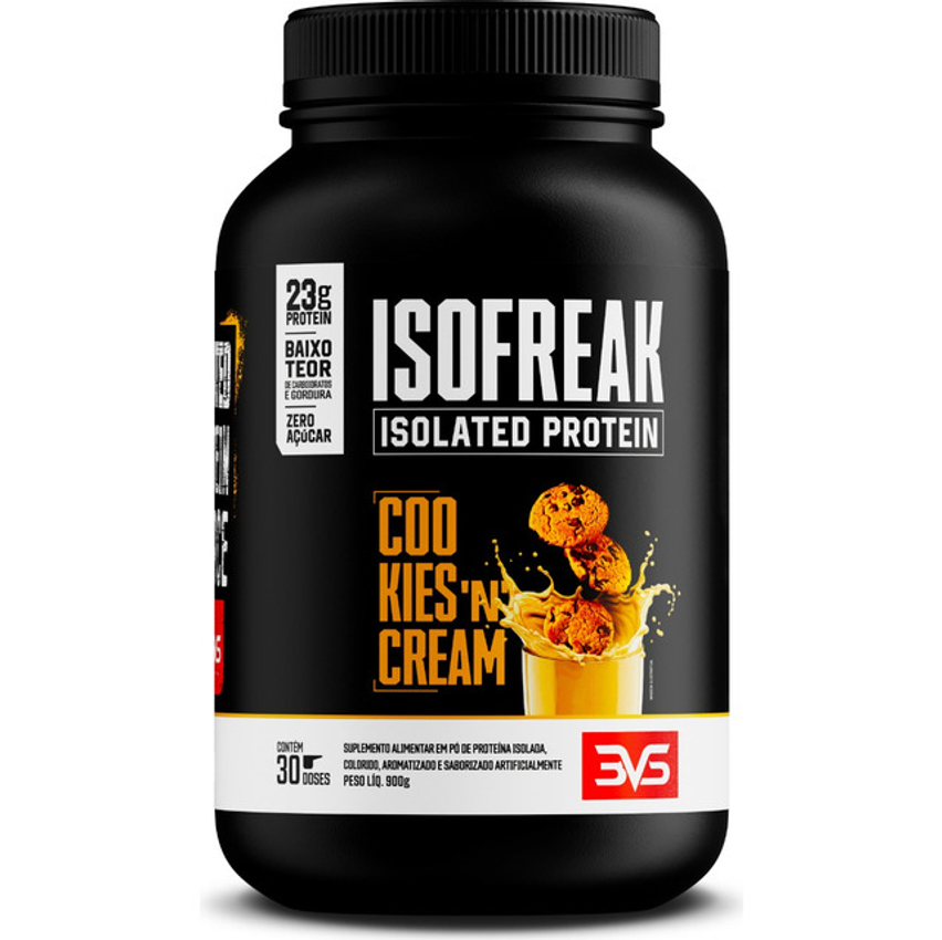 Isofreak Protein 900g - Sabor Cookies And Cream - Fórmula Exclusiva Com Alta Concentração Proteica