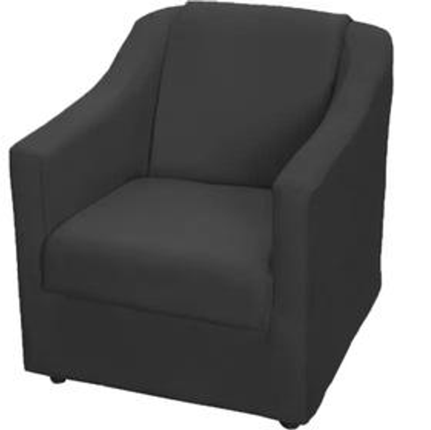 Poltrona Decorativa para Sala Recepção e Manicure Cadeira Reforçada Mila Suede Cores Pé Cromado - Clique & Decore