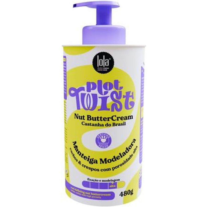 Lola - Manteiga Modeladora Cap Lola 480G Plot Twist Nut Butter Cream