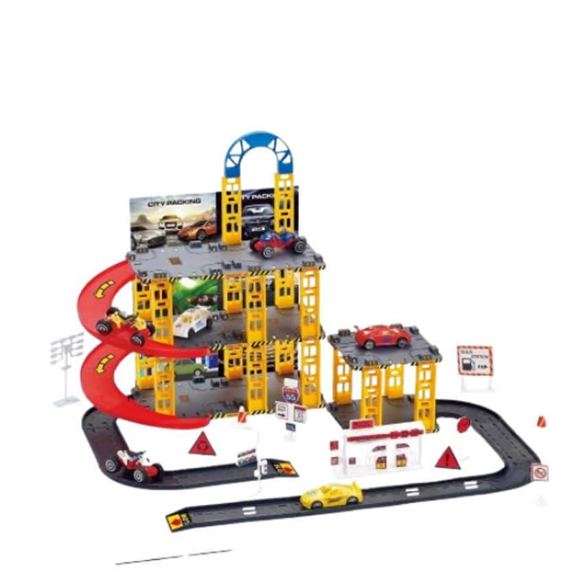 Pista de Carrinhos Brinquedo Infantil Corrida Lava Rápido - ATENTU