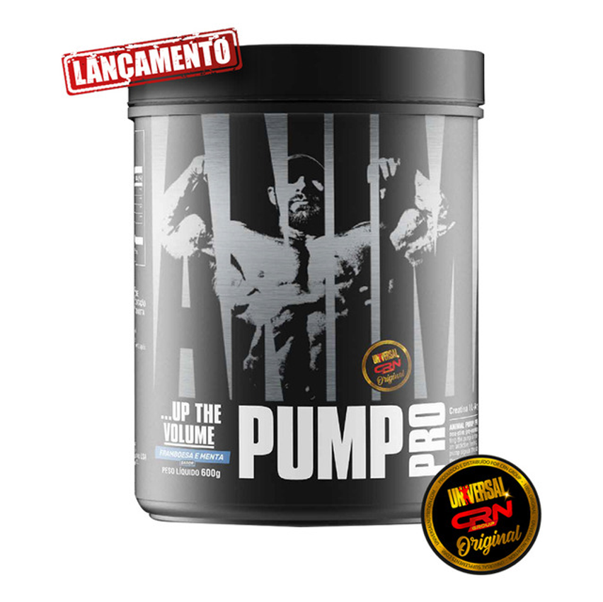 Pré Treino Animal Pump Pro 600g Universal Nutrition Sabor Framboesa E Menta