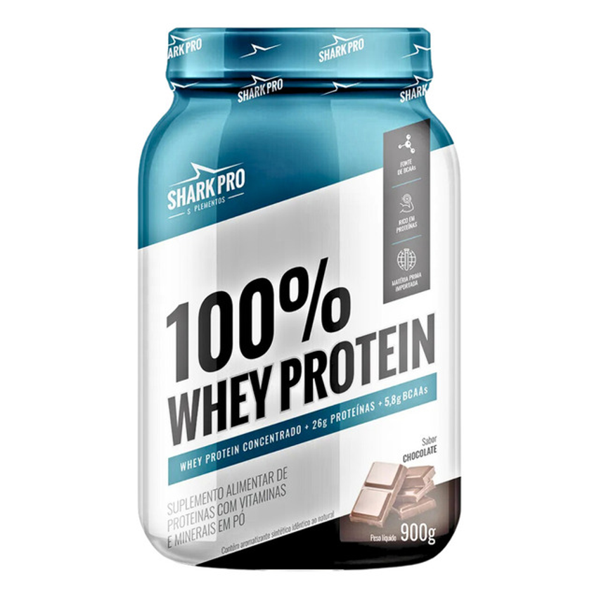 100% Whey Protein Chocolate 900g - Shark Pro