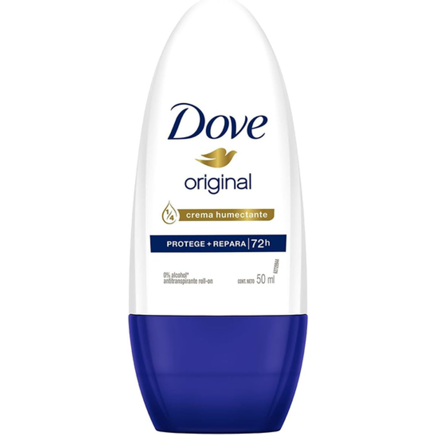 Desodorante Antitranspirante Roll on Dove Original 50ml (A embalagem pode variar)
