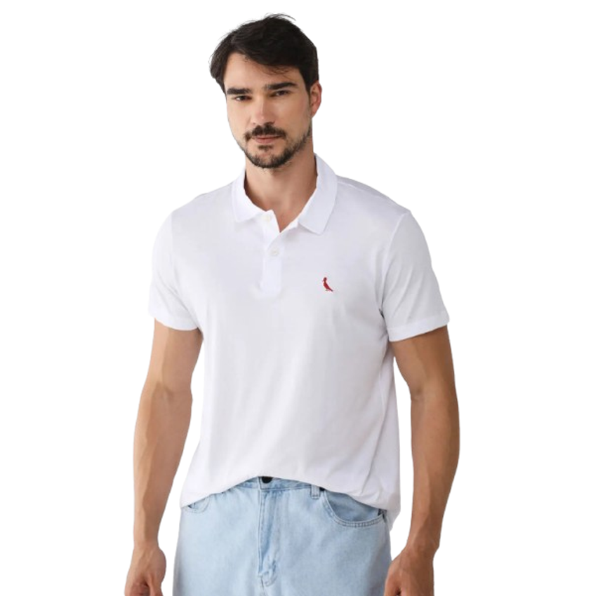 Camisa Polo Reserva Regular Logo Branca
