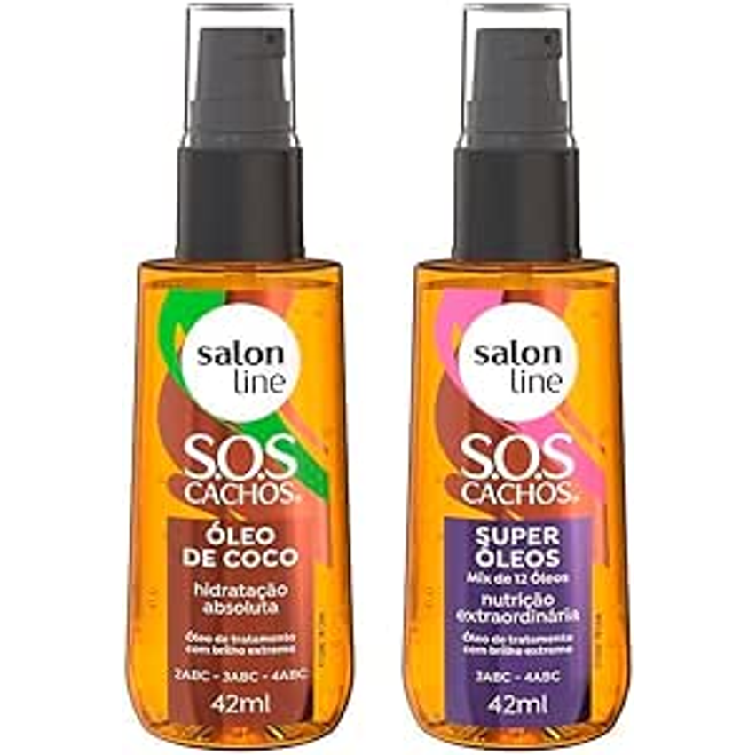 Salon Line, Kit SOS Cachos com Super Óleos e Óleo de Coco