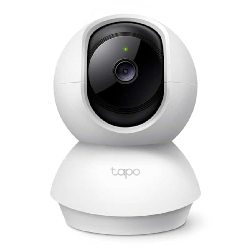 TP-Link Tapo C200, Camera de Segurança Wi-Fi 360º, 1080p Full HD, Visão Noturna, Audio de duas vias, Detecção de Movimentos, Trabalha com Alexa, 512G de Armazenamento Local, Armazenamento na Nuvem