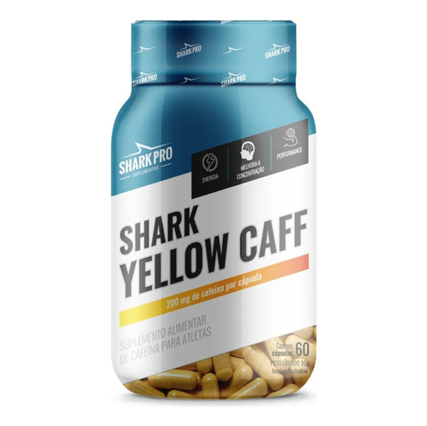 Yellow Caff C/60 Cápsulas Shark Pro Sabor Sem Sabor