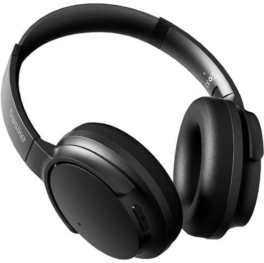 Basike Fone de Ouvido Bluetooth com ANC, 80h de Bateria, Alto-Falante de 40mm, Som HiFi, Design Dobrável, Bluetooth 5.4 para Multiuso, NB-1092 (Preto)