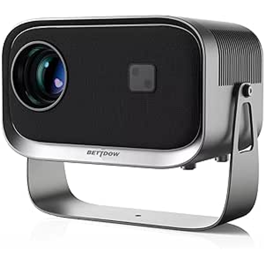 [Foco elétrico]Bettdow Mini Projetor Portatil 360° Tv Android/ios 4k 1080p 9000 Lumens, Smart Projetores Retroprojetor 150 ANSI, WIFI 5G+2.4G, Eletronico Correção Trapezoidal