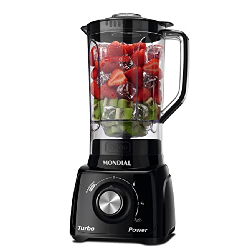 Liquidificador Turbo Full, Mondial, Preto, 900W, 220V - L-900 FB