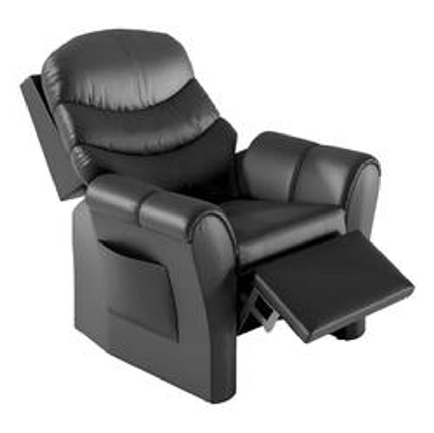 Poltrona Reclinável Bonan Papai 1 Lugar Preto