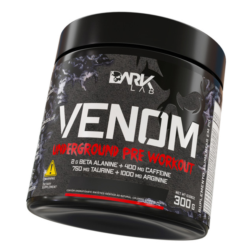 Suplemento Em Pó Venom Underground 300g Dark Lab Sabor Frutas Vermelhas