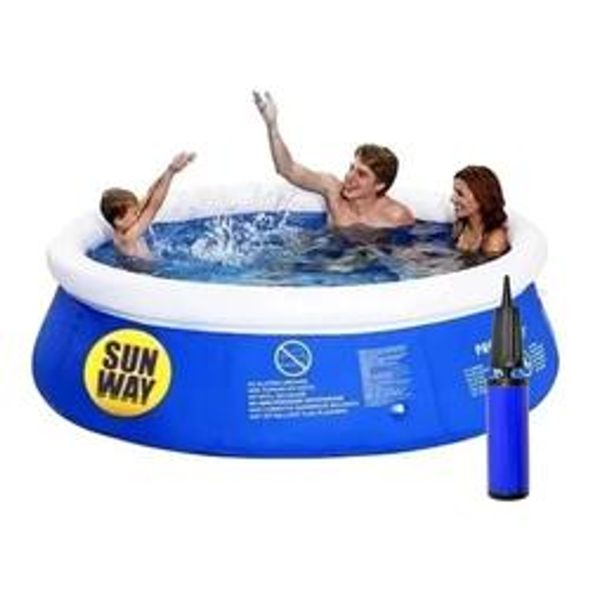 Piscina Inflável 1000 Litros Sun Way + Bomba Manual