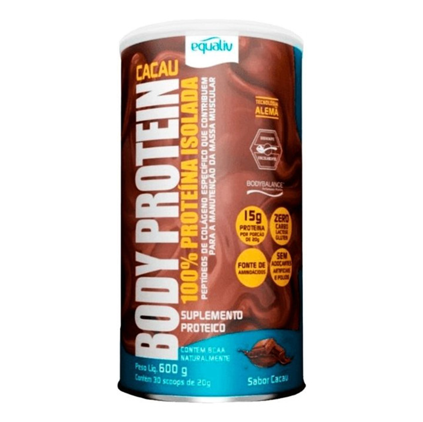 Proteína 100% Isolada Body Protein 600g Equaliv