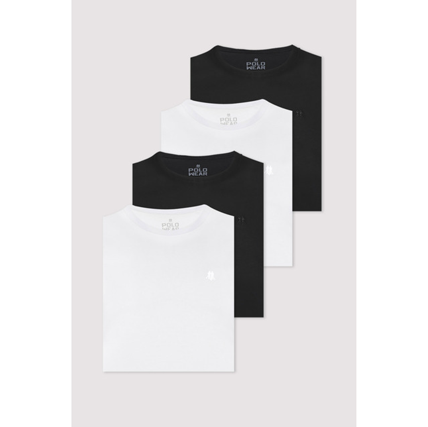 Kit 4 Camisetas Masculinas Premium Polo Wear Sortido