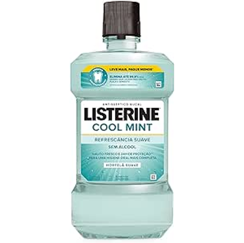 Listerine® Cool Mint Enxaguante Bucal Sem Álcool, 1l