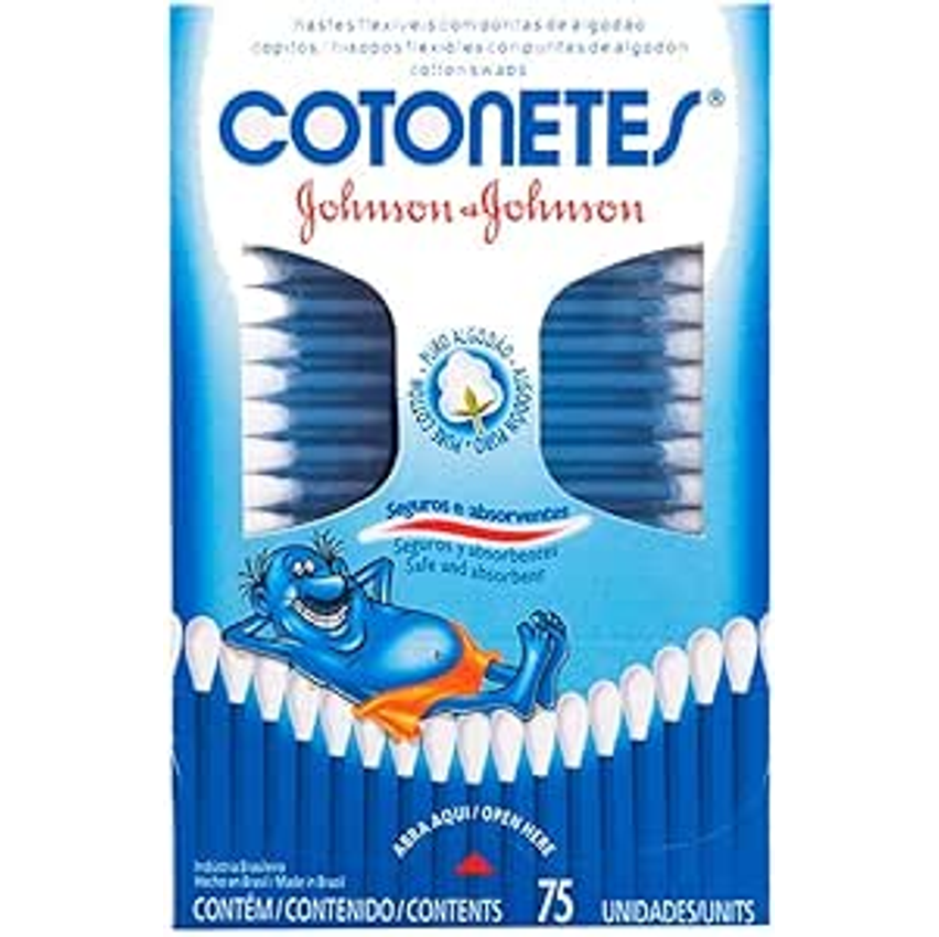 Cotonetes Hastes Flexíveis,75un