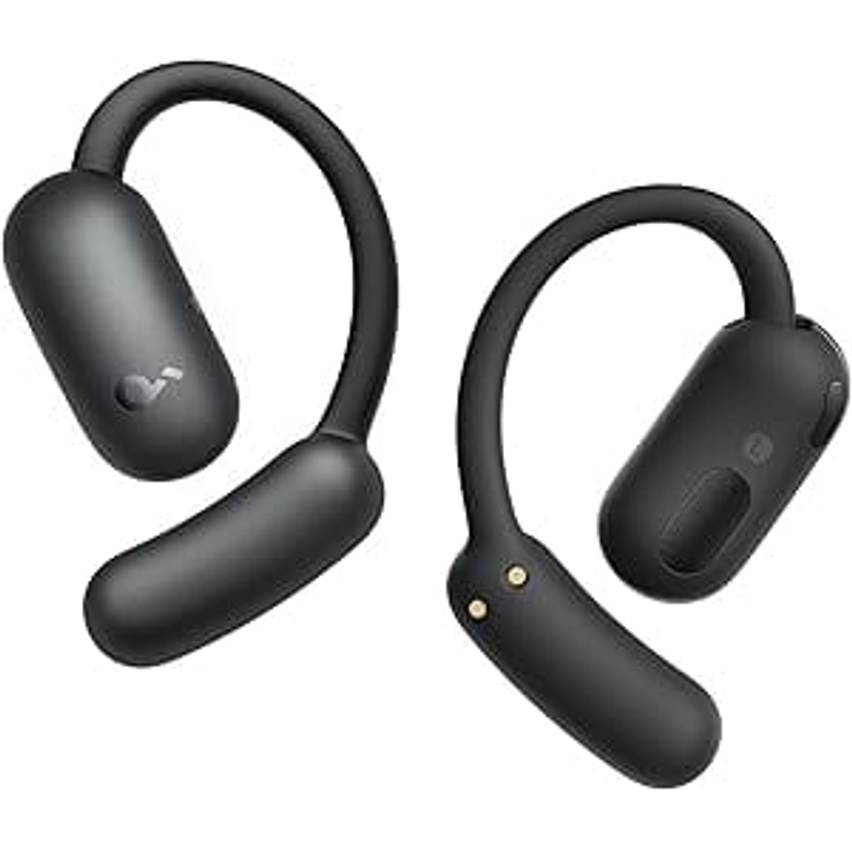 soundcore AeroFit 2 Fones de Ouvido Open-Ear da Anker, Ajustáveis e Confortáveis, Graves Intensos, Áudio Sem Fio Hi-Res, 42H de Reprodução, Bluetooth 5.4, Carregamento Sem Fio, IP55