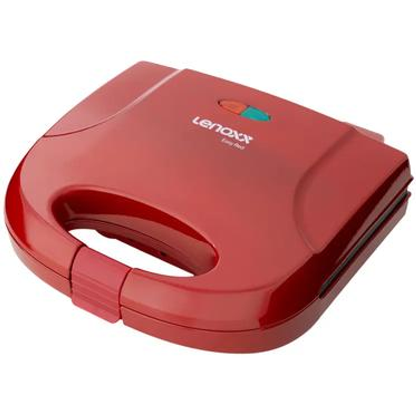 Sanduicheira Grill Elétrica Lenoxx Easy PSD119 Vermelha 127V