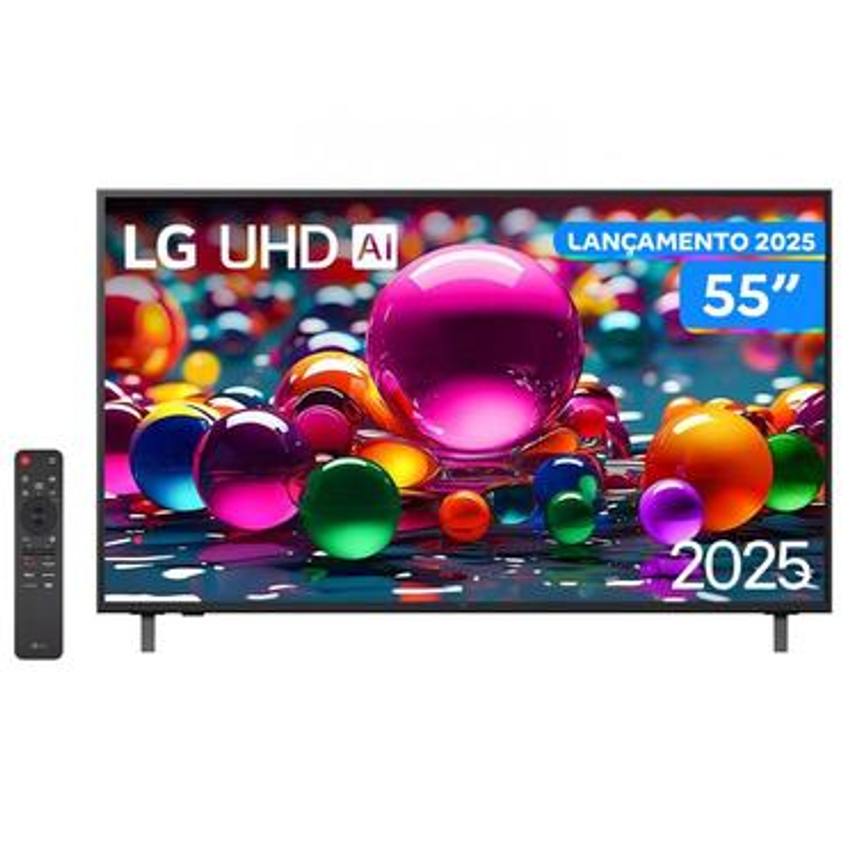 Smart TV 55" LG 4K Ultra HD 55UA8550PSA webOS 25 AI Processor 4K Gen8 com Alexa 3 HDMI