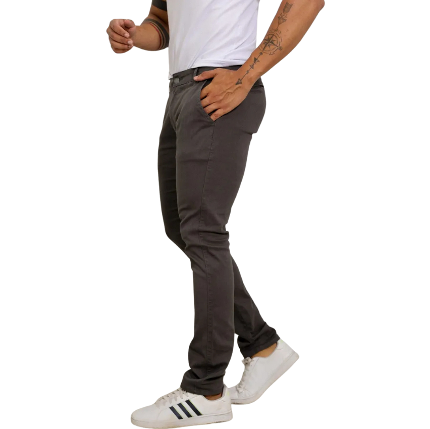 Calça Masculina De Sarja Premium Esporte Fino Bolso Faca