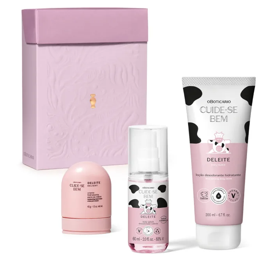 Kit Presente Dia das Mães Cuide-se Bem Deleite (3 itens)