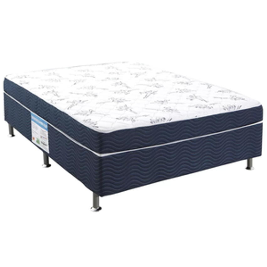 Cama Box Casal Ortobom Conjugado 43x138x188cm Physical Blue