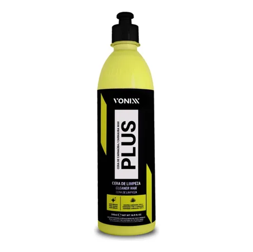 Cera Carnaúba Plus Vonixx 500ml Cera Liquida Automotiva