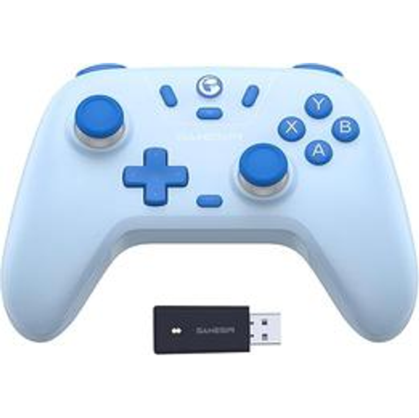 GameSir Nova Lite Controlador sem fio2.4g para PC com Windows, iPhone, Android, Switch e Steam Deck, Controle Bluetooth Gamepad com gatilho de efeito Hall, Turbo, vibração Rumble(Nova Lite(Branco))