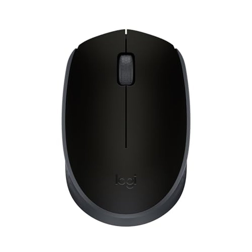 Mouse sem fio Logitech M170 com Design Ambidestro Compacto, Conexão USB e Pilha Inclusa - Preto