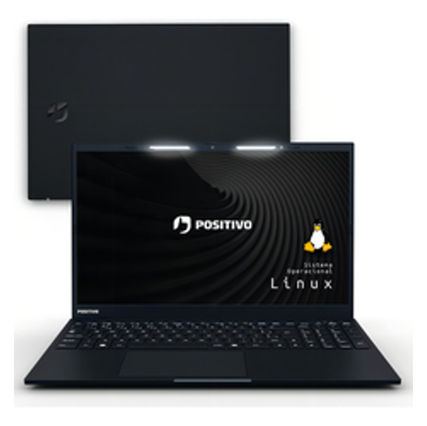 Notebook Positivo Vision I15 Intel® Core I3-n300 Linux 8gb Ram 512gb Ssd Lumina Bar 15,6  Full Hd - Preto
