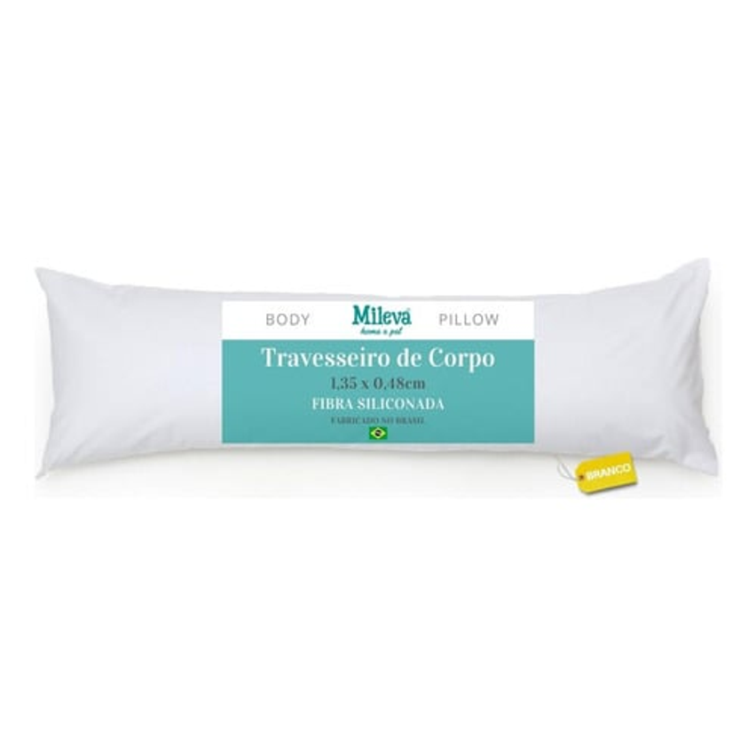Travesseiro De Corpo Gigante 100% Fibra Siliconada - Gestante - Xuxão Grávida - Quiroplaxia - Super Macio - Alivia Dor na Coluna