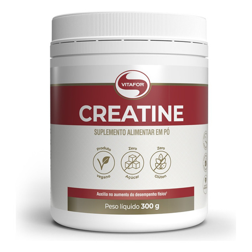 Creatina Monohidratada Sem Sabor 300g Vitafor Sem Sabor