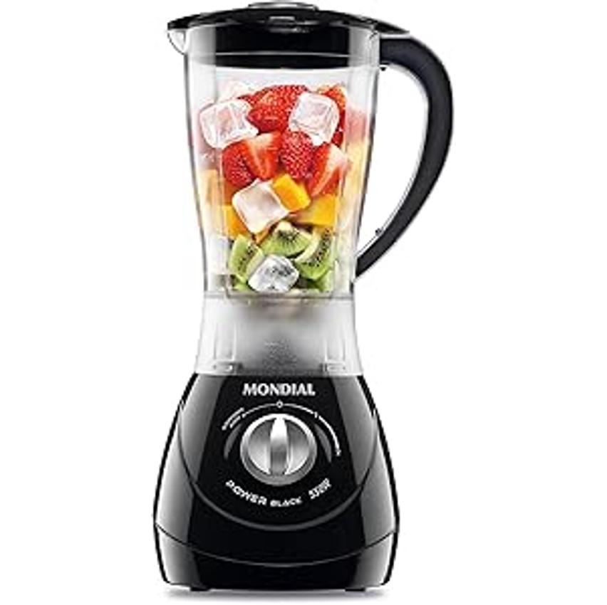 Liquidificador Power 2 Black, Mondial, Preto/Prata, 550W, 110V - L-28