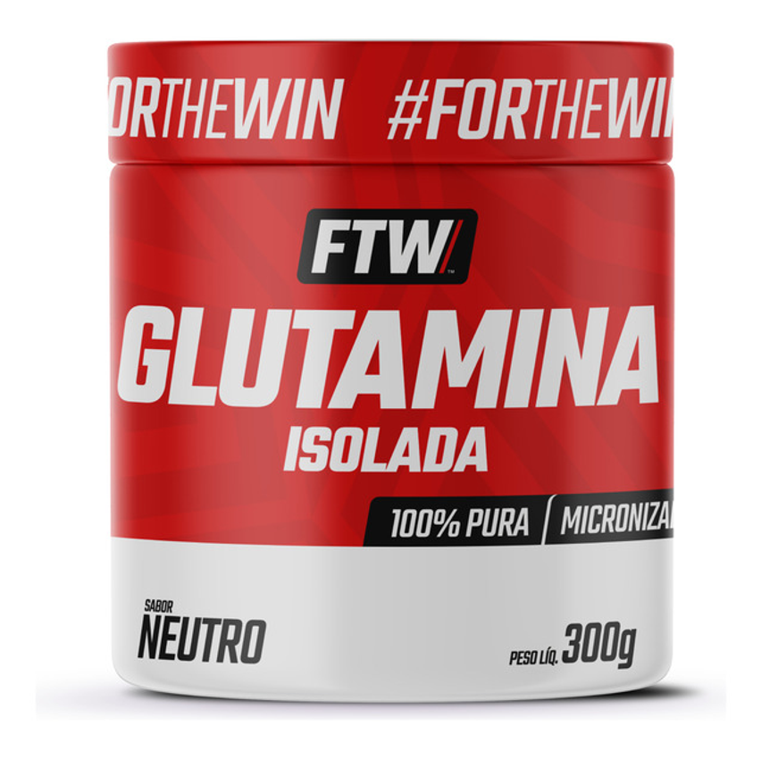 Glutamina 100% Pura E Isolada Pote 300g - Ftw