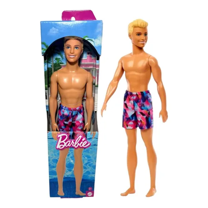 Barbie Fashion Ken De Praia Com Traje Tie Dye Mattel Hxx52